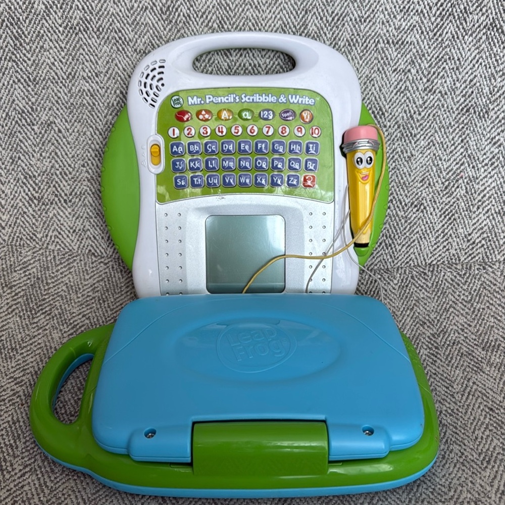 Leap Frog Laptop and Mr. Pencil’s Scribble, Write and Read